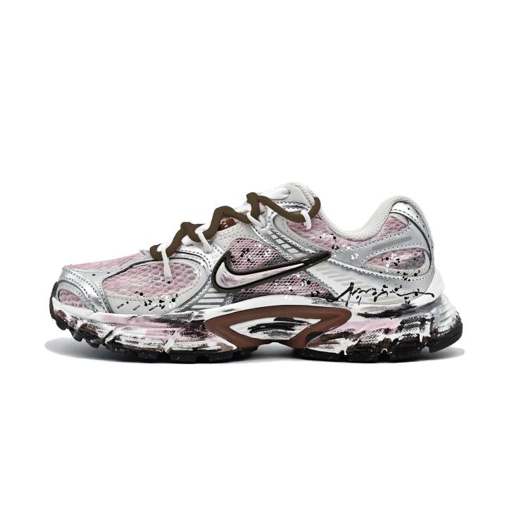Nike Nike V5 RNR Abrasion Resistant Low top Running Shoes Women's Silver Pink