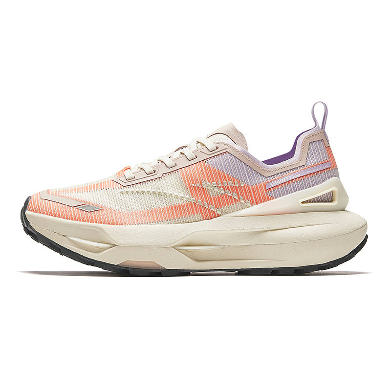 Anta Swift Slip Resistant Abrasion Resistant Low top Running Shoes Men's Beige Orange