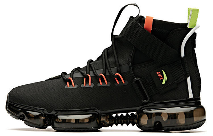 Anta Mesh Breathable High top Casual Shoes Men's Black