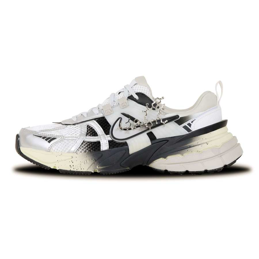 Nike Nike V2K Run Slip Resistant, Breathable, Lightweight Low top Casual Running Shoes Women's White Silver Black