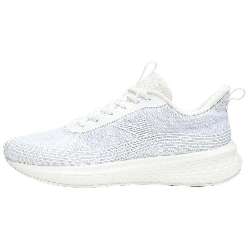 KELME Fabric Slip Resistant Abrasion Resistant Slip Resistant Abrasion Resistant Low top Running Shoes Men's White