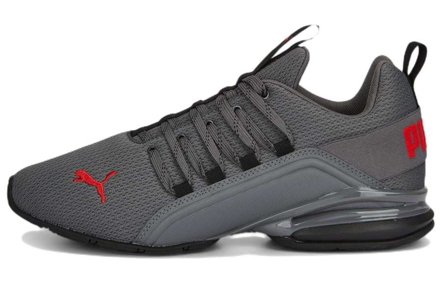 PUMA Axelion Refresh Slip Resistant Abrasion Resistant Low top Running Shoes Gray