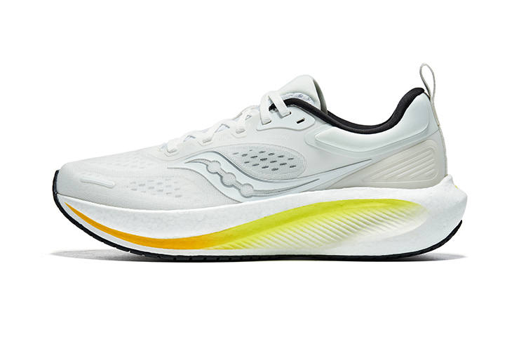 Saucony Surge 3 Fabric Cushioning Breathable Low top Casual Running Shoes Men's White Black