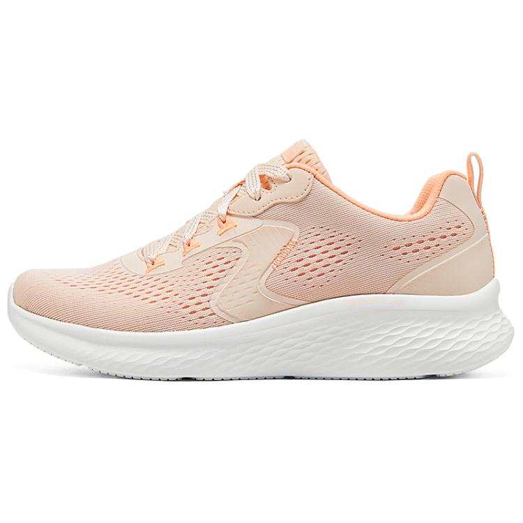 Skechers Sport Abrasion Resistant Abrasion Resistant Low top Casual Running Shoes Women's Light Pink