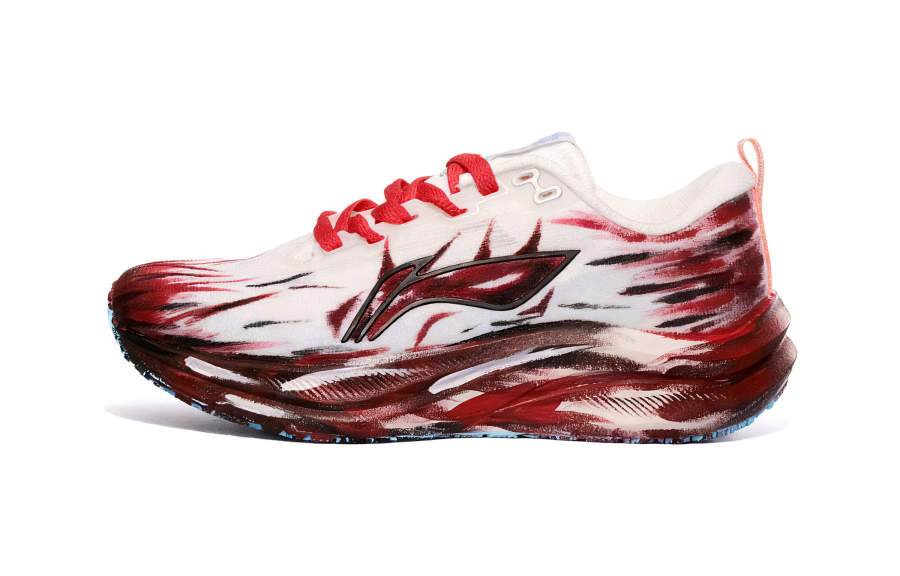 Li-Ning Li Ning Red Hare 8 Cushioning Abrasion Resistant Low top Casual Running Shoes Men's Red