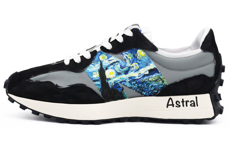 New Balance New Balance NB 327 Low top Casual Running Shoes Unisex Black White Gray Blue