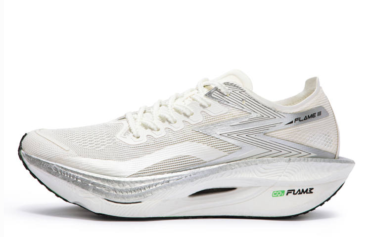 361° 361° Flame 3 Low top Marathon Training Running Shoes Unisex Silver White