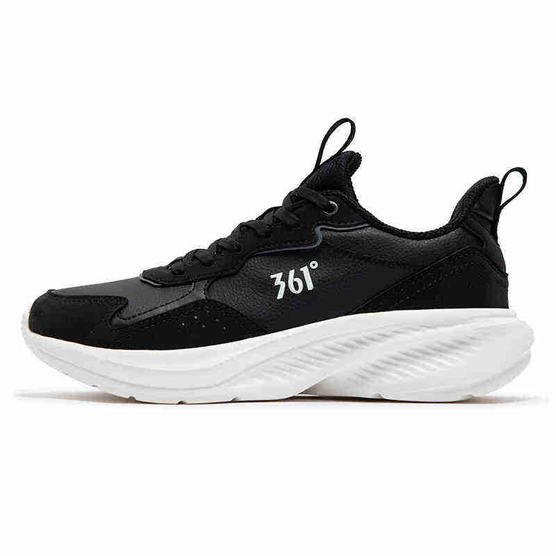 361° Cushioning, Non Slip, And Waterproof Low top Sprint Running Shoes Women's Black White