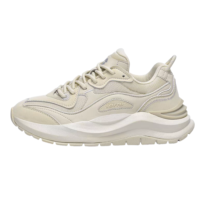 LOTTO Slip Resistant Abrasion Resistant Low top Casual Shoes Women's Beige