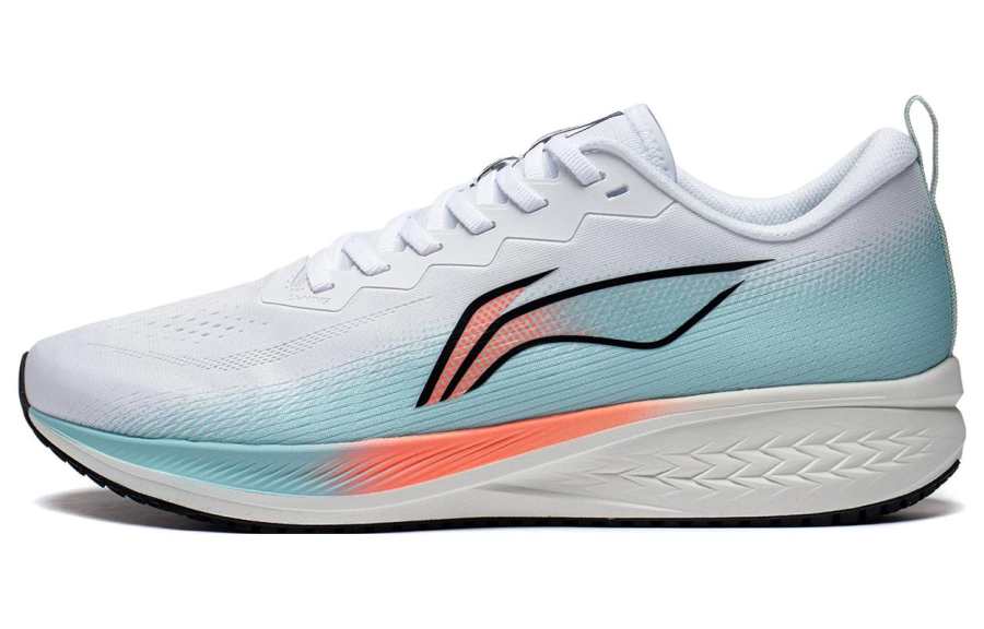 Li-Ning Li Ning Red Hare 6 Slip Resistant Abrasion Resistant Low top Running Shoes Men's White Blue
