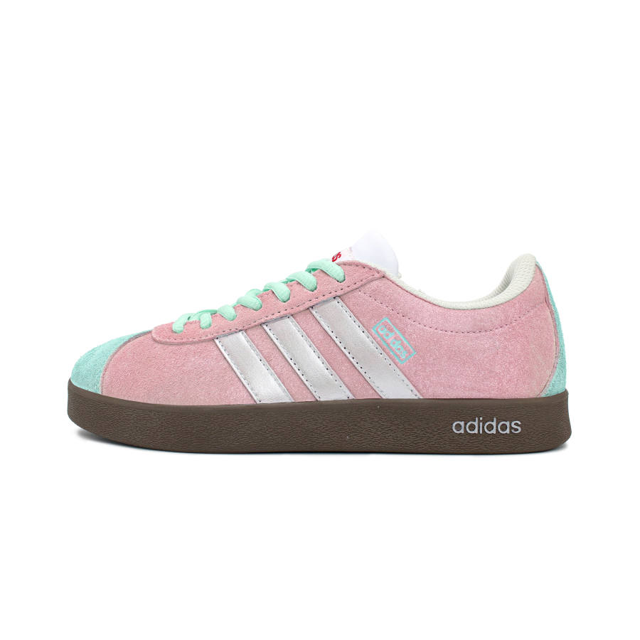 Adidas Adidas VL COURT 2.0 Low top Skateboard Shoes Pink Green Silver