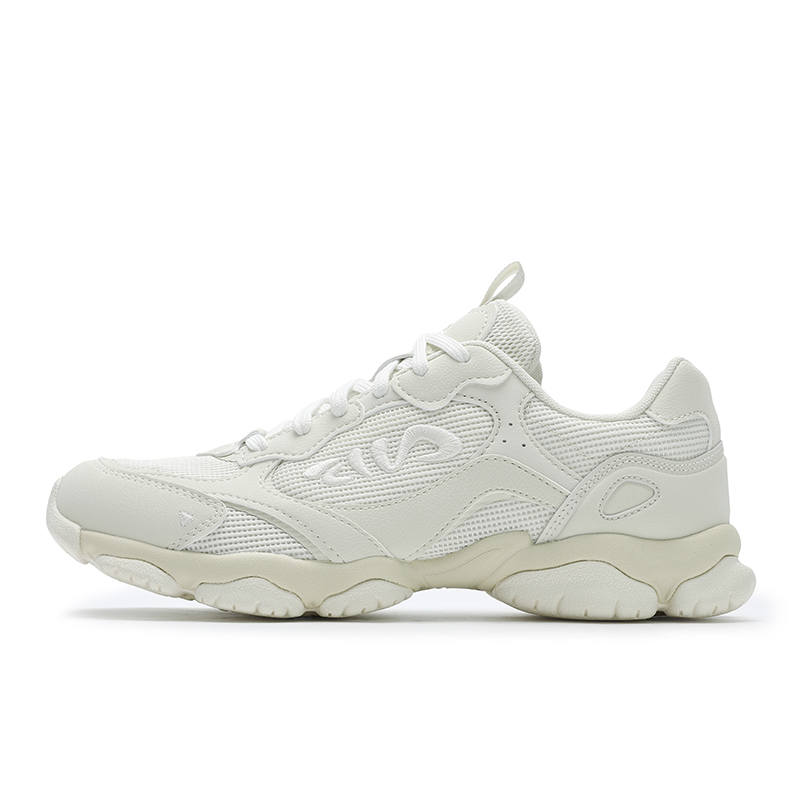 FILA FLUID 6 ST Textile, Synthetic Leather Low top Chunky Sneakers Women's White Yellow