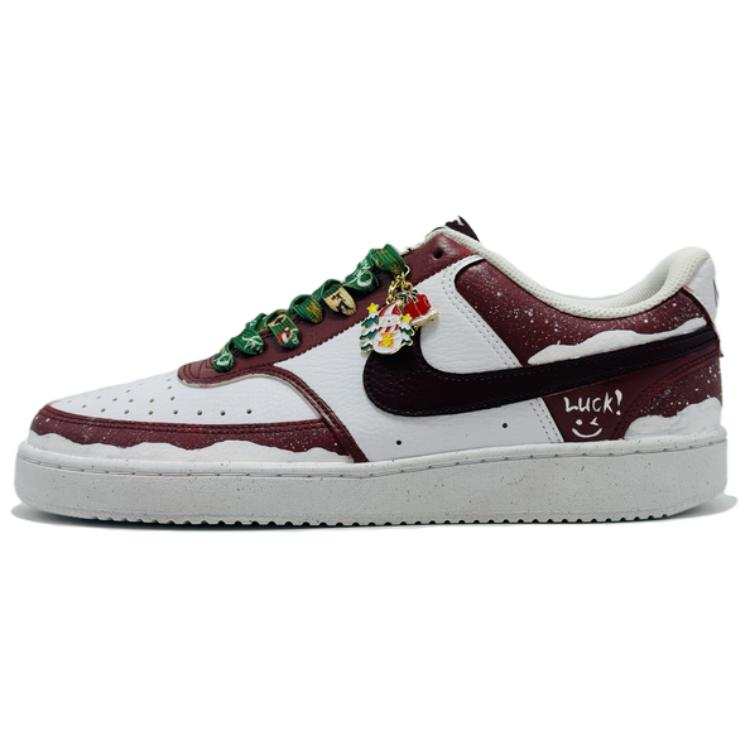 Nike Nike Court Vision 1 Snowfall Love, Trendy, Youth Fashion, Classic, Hand Drawn, Graffiti Low top Skateboard Shoes Unisex