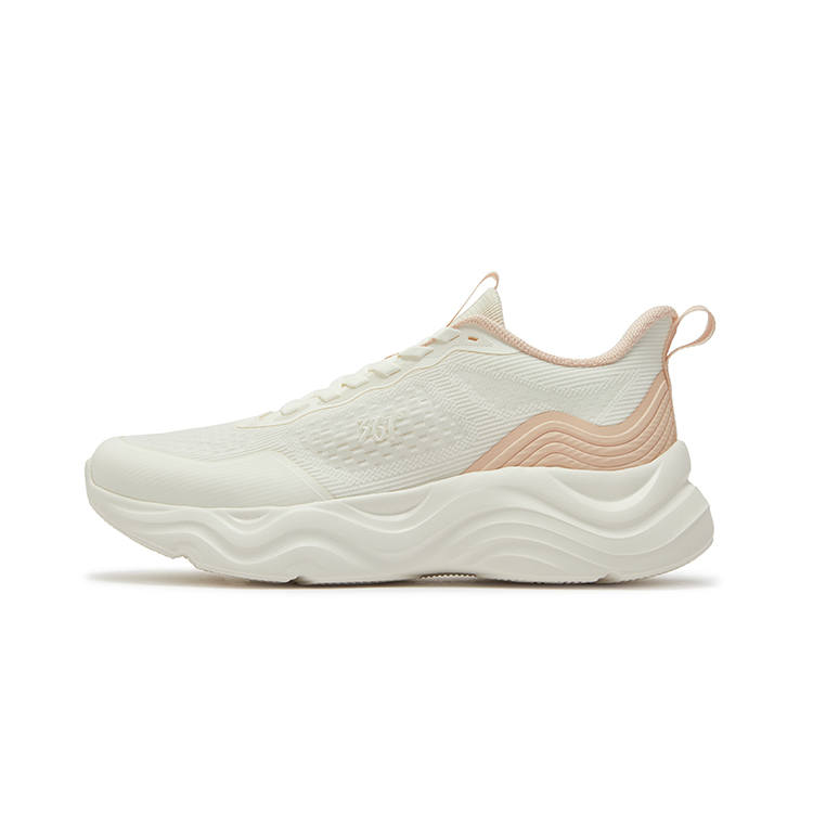 361° Wear resistant, Lightweight, Breathable, And Non slip. Low top Running Shoes Women's White Pink