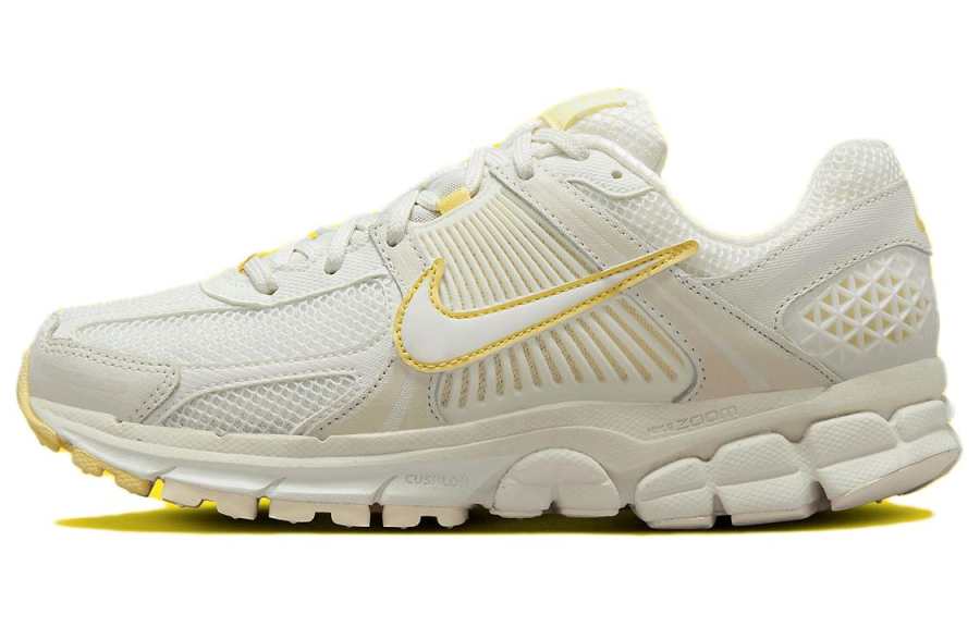 Nike Nike Zoom Vomero 5 Abrasion Resistant Breathable Low top Running Shoes Women's Beige Yellow