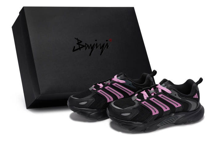 Adidas Adidas CLIMACOOL BOUNCE Slip Resistant Abrasion Resistant Low top Running Shoes Unisex Black Pink