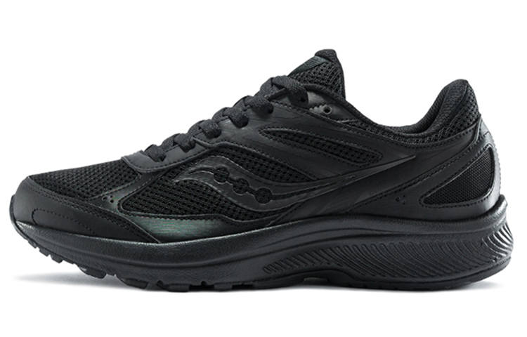 Saucony Cohesion 14 Slip Resistant Abrasion Resistant Low top Running Shoes Women's Black