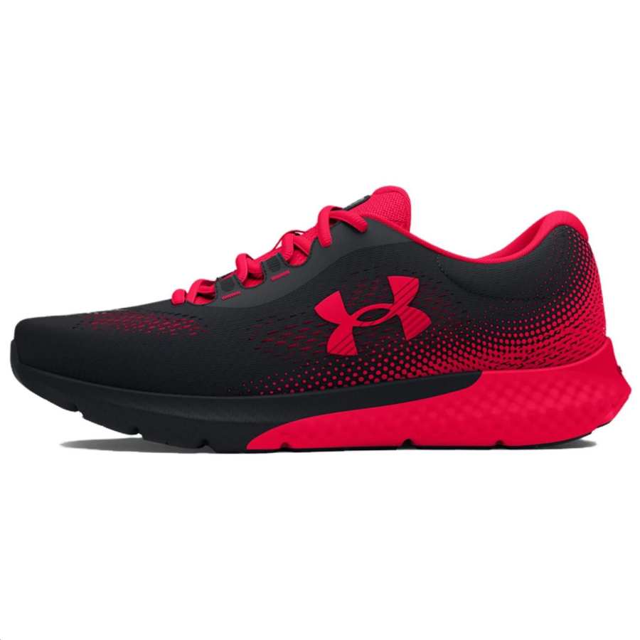 Under Armour Rogue 4 Comfortable Breathable And Wear resistant Low top Running Shoes Men's Black Red