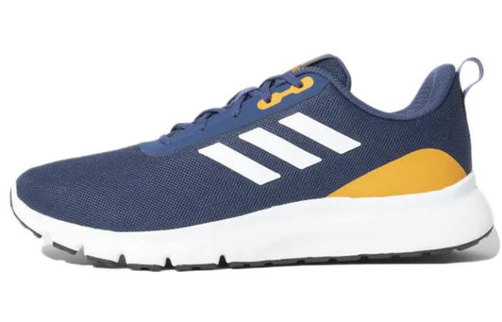 Adidas Adidas Fabric Comfortable Abrasion Resistant Breathable Low top Running Shoes Men's Blue