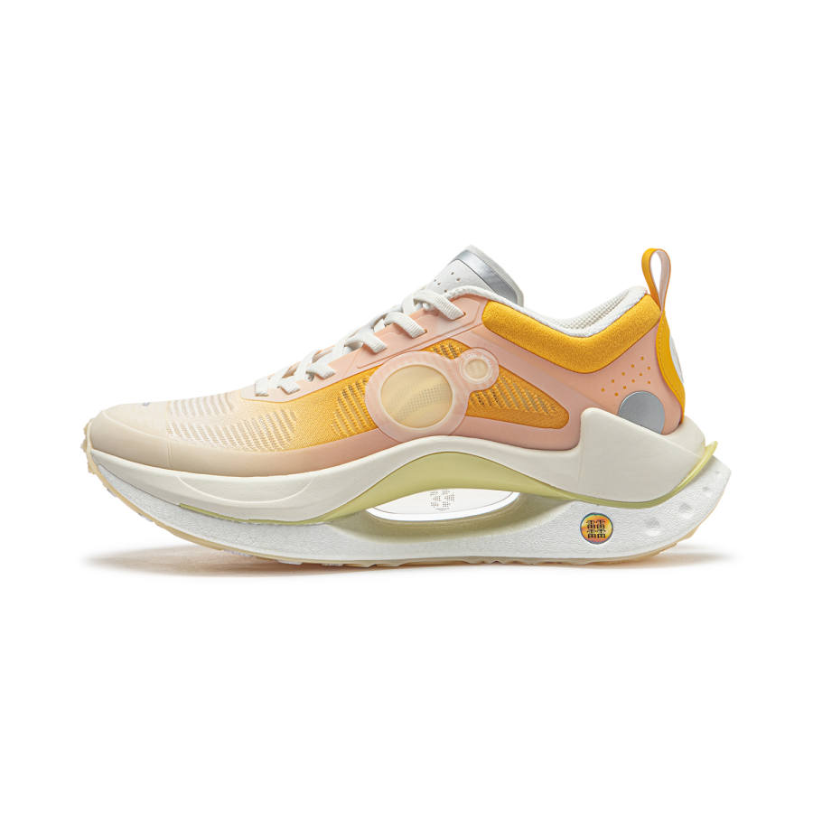 Li-Ning Li Ning Shadow CRC Cushioning Rebound Low top Running Shoes Men's Vanilla Yellow