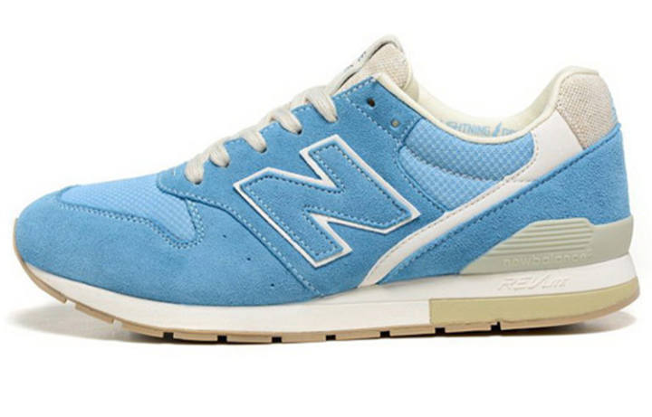 New Balance New Balance NB 996 Textile, Artificial Leather, Pigskin Low top Running Shoes Unisex Light Blue