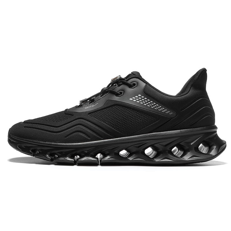 ANGSHAN Aung San Cushioning Wear-Resistant Low-Top Casual Shoes Unisex Black