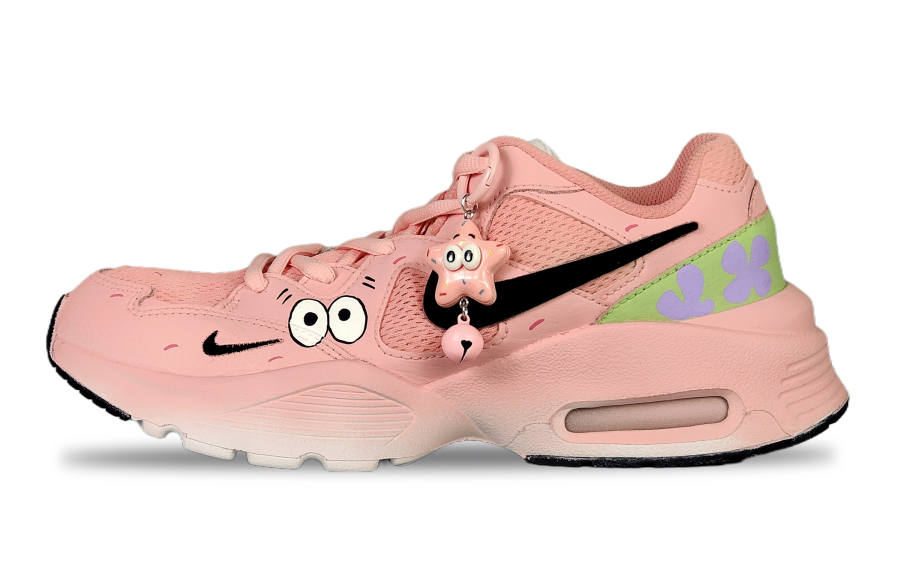 Nike Nike Air Max Fusion Slip Resistant Abrasion Resistant Low top Running Shoes Women's Pink