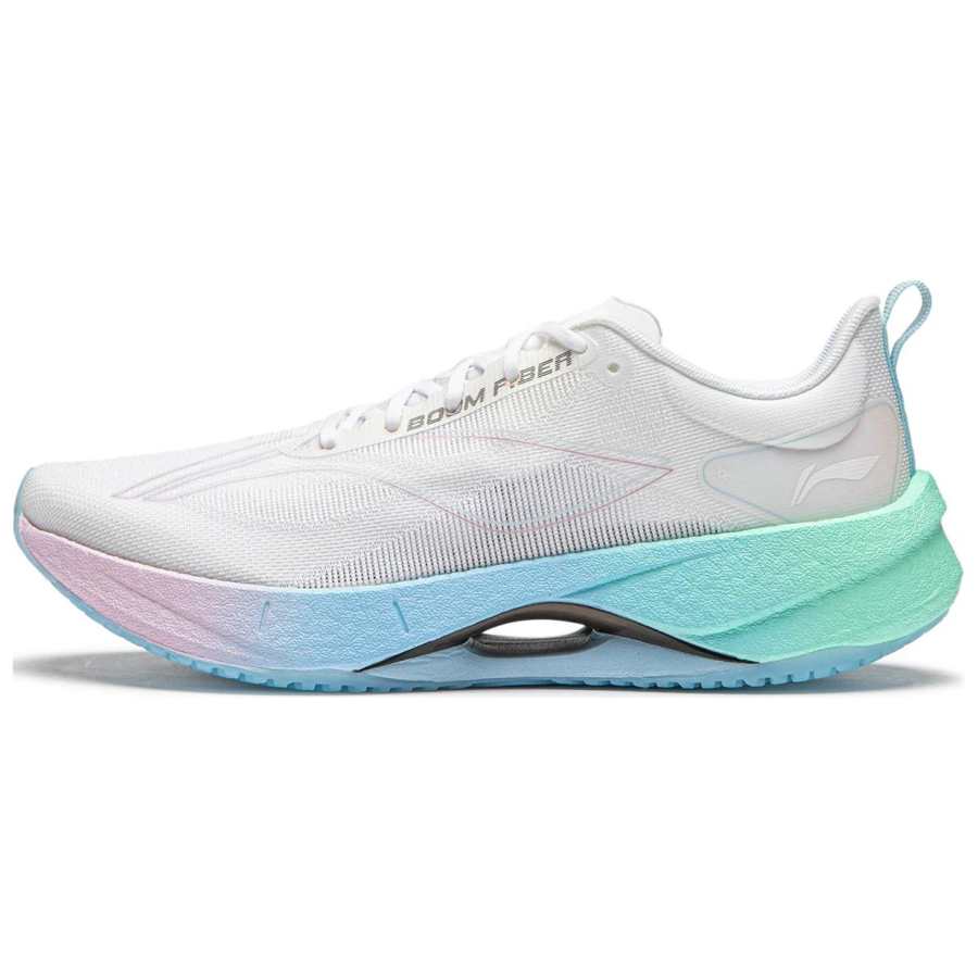 Li-Ning Li Ning Super Light 21 Fabric Low top Running Shoes Women's White Blue