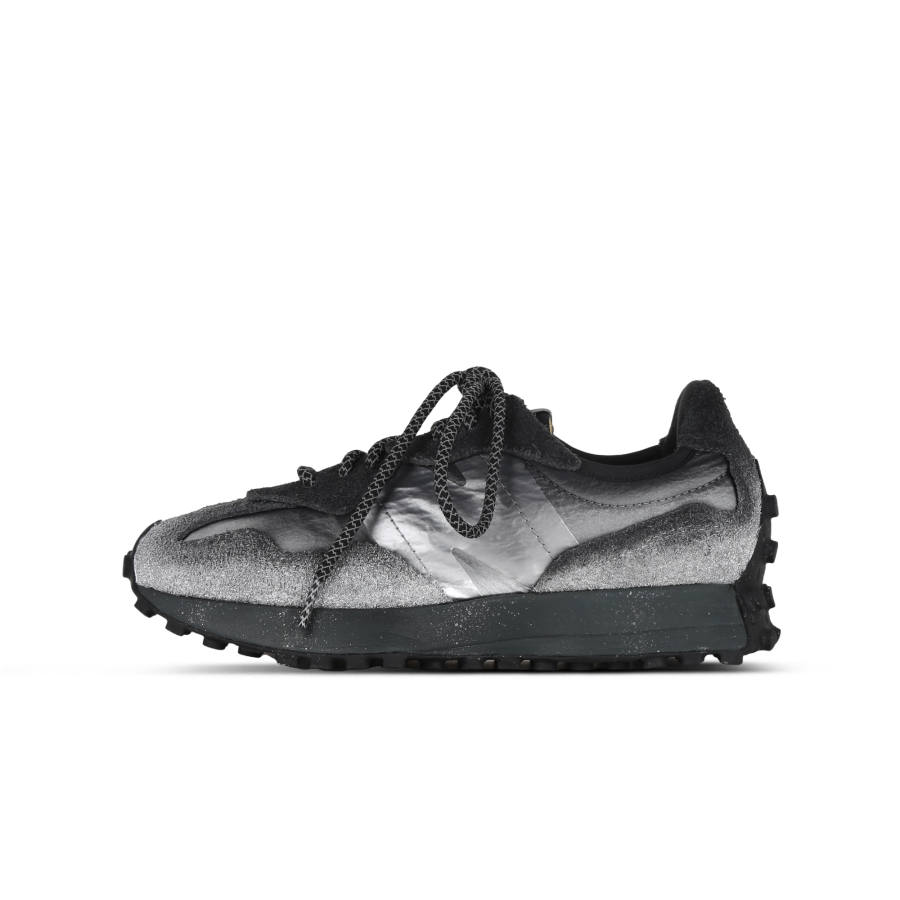 New Balance New Balance NB 327 Cushioning Breathable Coverage Low top Running Shoes Unisex Black Silver