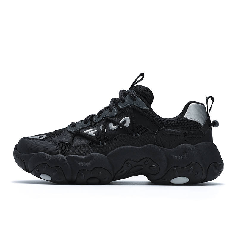 FILA FLUID 6 Textile, Synthetic Leather Low top Casual City Commuting Running Shoes Women's Black