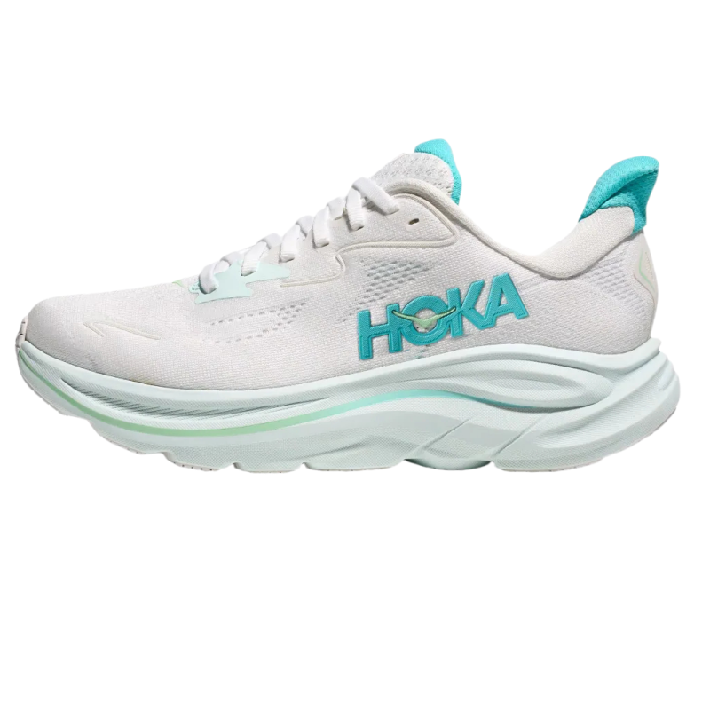 HOKA ONE ONE Clifton 10 White Cielo Blue Women's