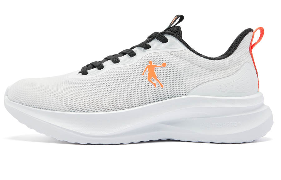 QIAODAN Fabric Cushioning Slip Resistant Abrasion Resistant Breathable Lightweight Rebound Low top