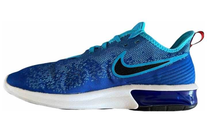 Nike Nike Air Max Sequent Sports Cushioning Abrasion Resistant Cushioning, Wear Resistant Low top Running Shoes Men's Blue