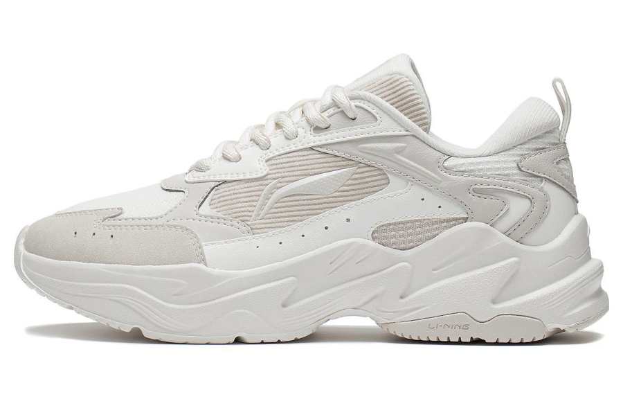 Li-Ning Li Ning Qixing Textile, Synthetic Leather Cushioning Slip Resistant Cushioning Slip Resistant Low top Running Shoes