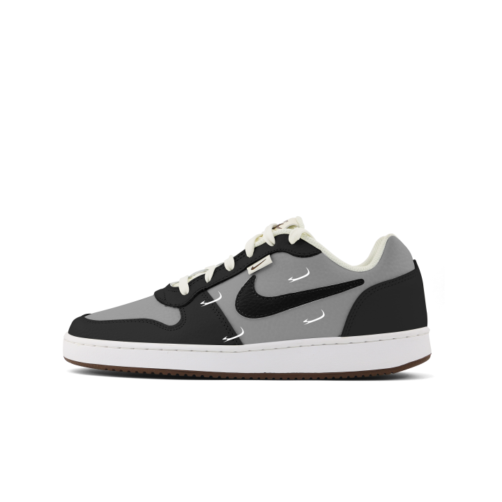 Nike Nike EBERNON Abrasion Resistant Low top Skateboard Shoes Men's Black