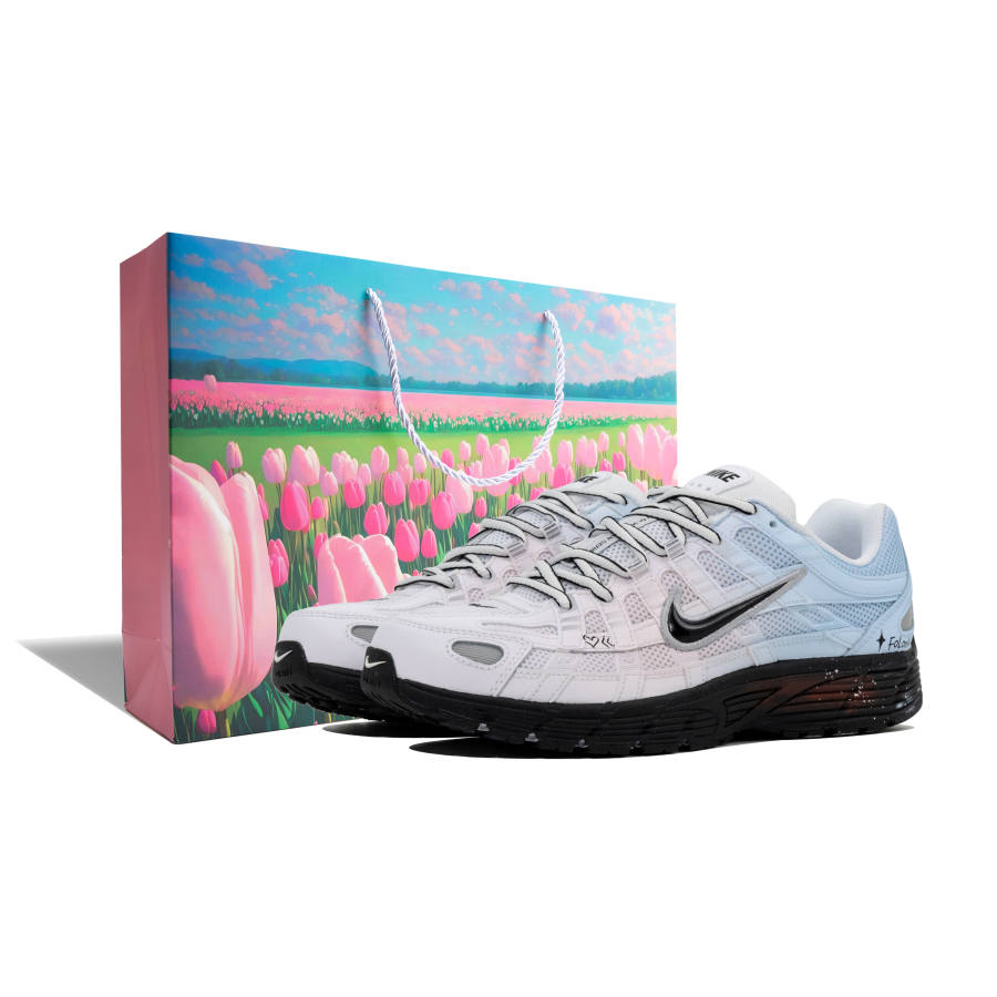 Nike Nike P 6000 Mesh Cushioning Low top Running Shoes Men's Blue Pink