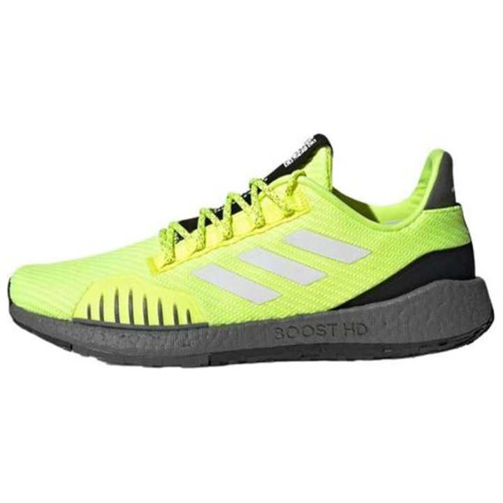 Adidas Adidas PulseBOOST Fabric Cushioning Slip Resistant Cushioning Slip Resistant Low top Running Shoes Men's Neon Green