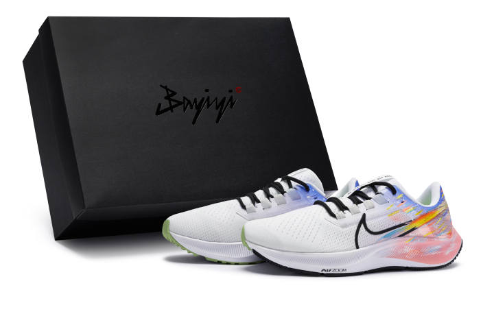 Nike Nike Pegasus 38 Low top Casual Running Shoes Men's White Pink Purple