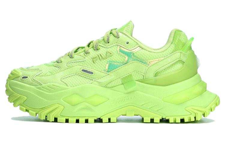 FILA FUSION Bianco Abrasion Resistant Height Increasing Low top Casual Shoes Women's Green