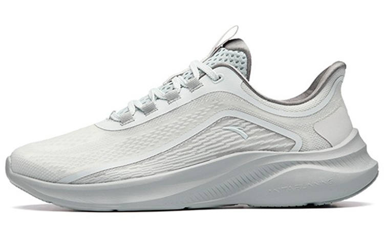 Anta Breathable And Lightweight Low top Running Shoes Men's Gray Silver