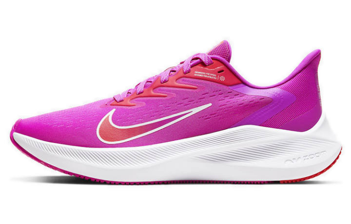 Nike Nike Zoom Winflo 7 Cushioning Slip Resistant Low top Running Shoes Women's Bright Pink