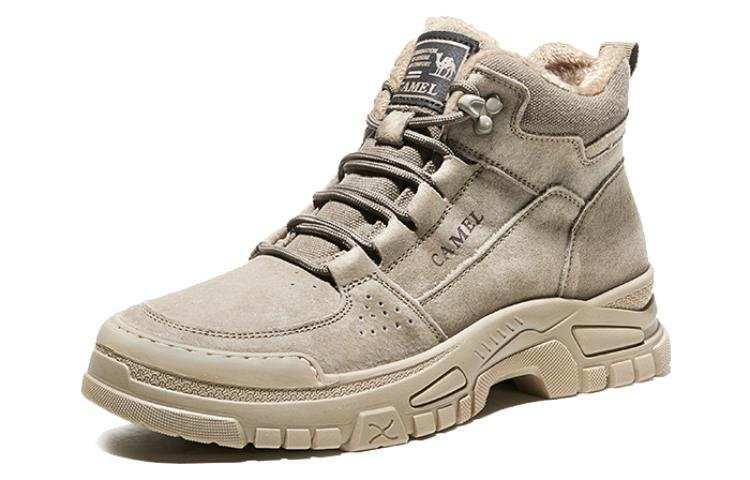 CAMEL Top Grain Pig Leather Waterproof And Wear resistant Outdoor Boots 4cm Men's