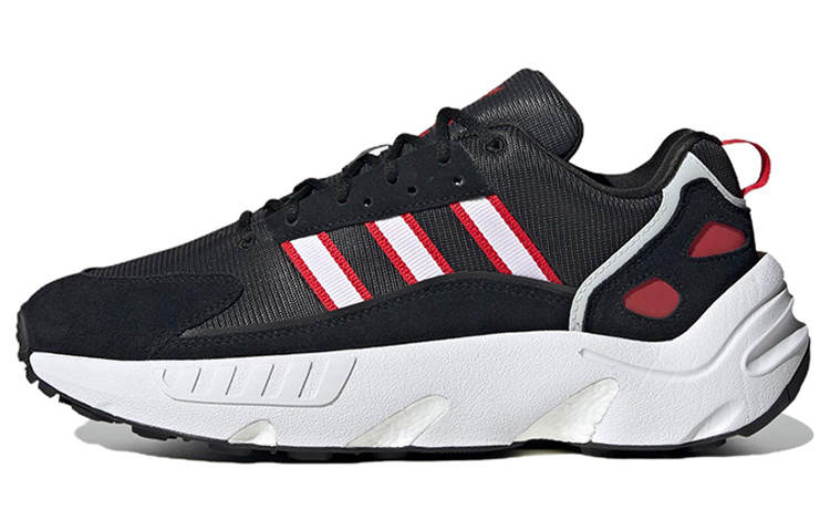 Adidas Originals ZX 22 Boost Comfortable Leather, Textile Cushioning Slip Resistant Abrasion Resistant Low top