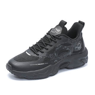 JSWEI Slip Resistant Abrasion Resistant Low top Sprint Running Shoes Men's