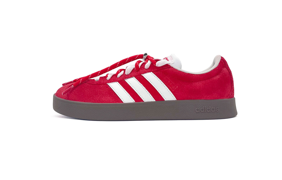Adidas Adidas VL COURT 2.0 Abrasion Resistant Low top Skateboard Shoes Unisex Red White
