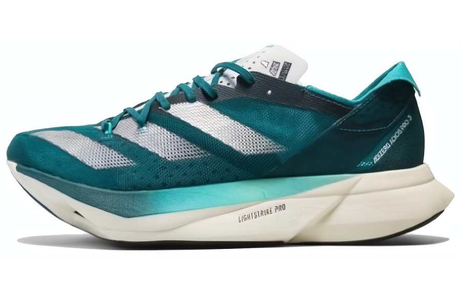 Adidas Adidas Adizero Adios Pro 3 Slip Resistant Low top Running Shoes Men's Turquoise