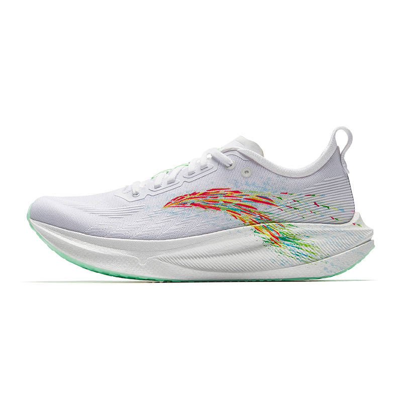 ANTA Horsepower 2 Low Top Nitrogen Technology Full Length Carbon Plate Running Shoes White Green