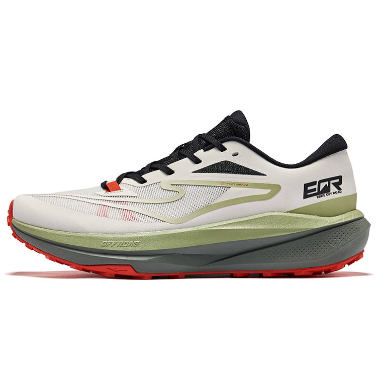Erke Cushioning Slip Resistant Breathable Coverage Low top Running Shoes Men's Wild Gray Celery Color
