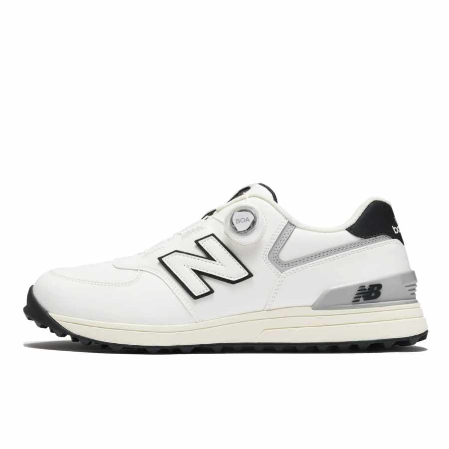 New Balance New Balance NB 574 V3 Abrasion Resistant Abrasion Resistant Low top Golf Shoes Unisex White Black