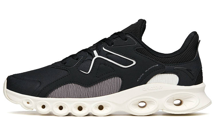 ANTA Running Shoes Women's Low Top Black/Ivory White